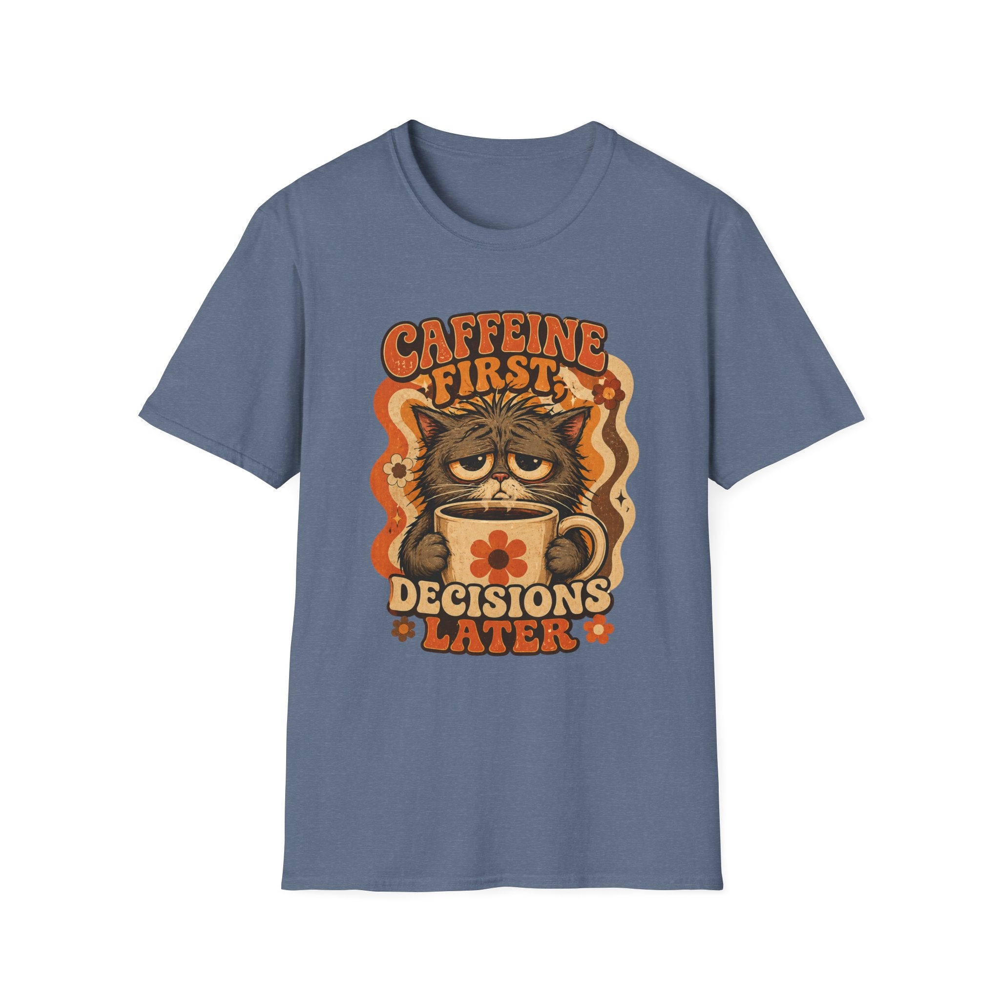 Caffeine First Cat T-Shirt