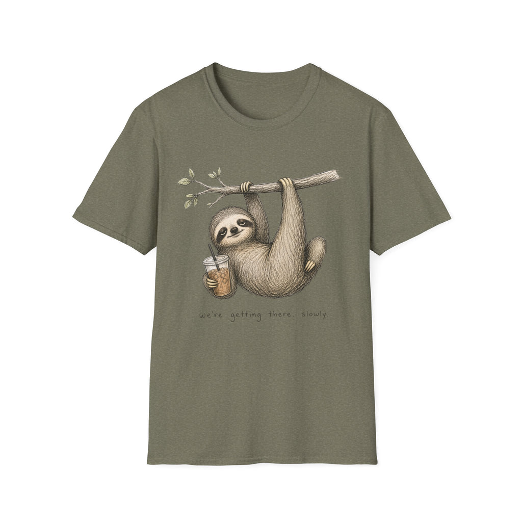 Sloth Hanging with Coffee T‑Shirt