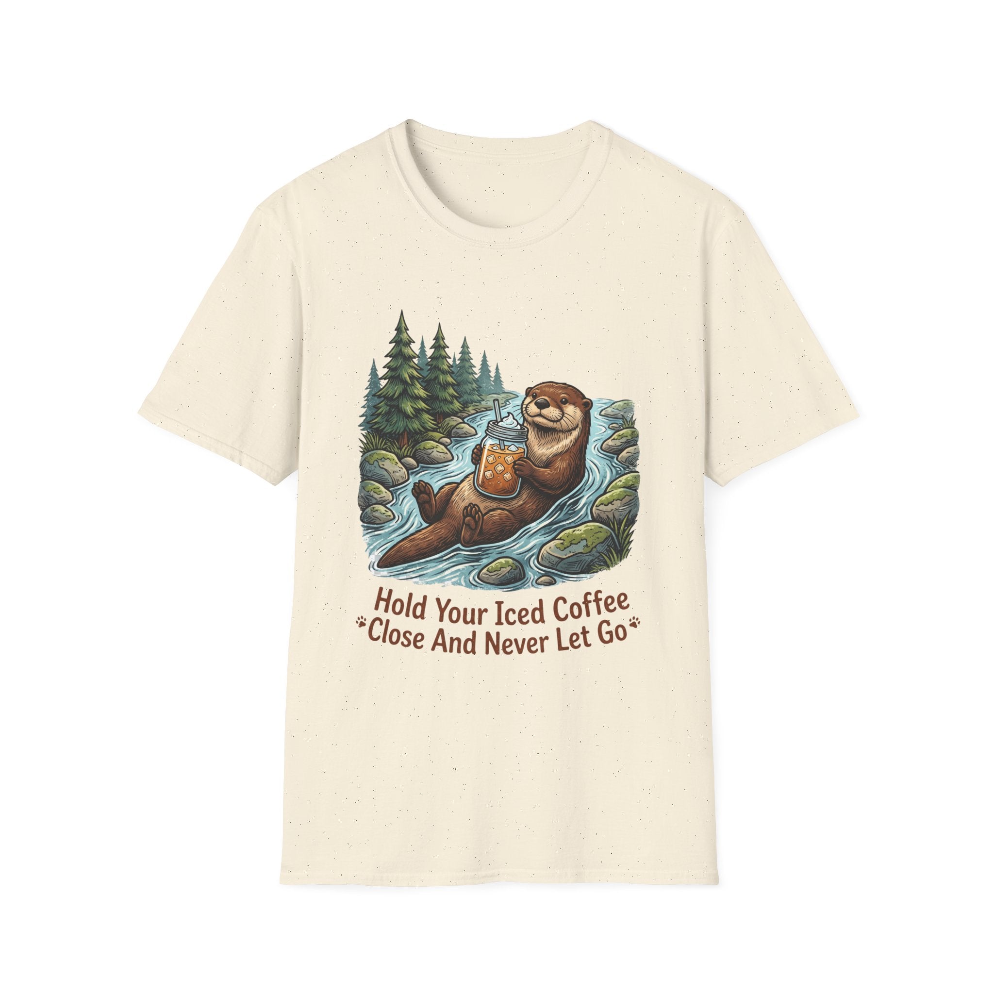 Otter Holding Iced Coffee T-Shirt