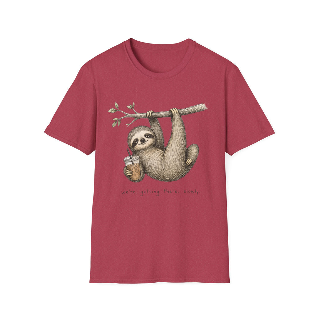 Sloth Hanging with Coffee T‑Shirt