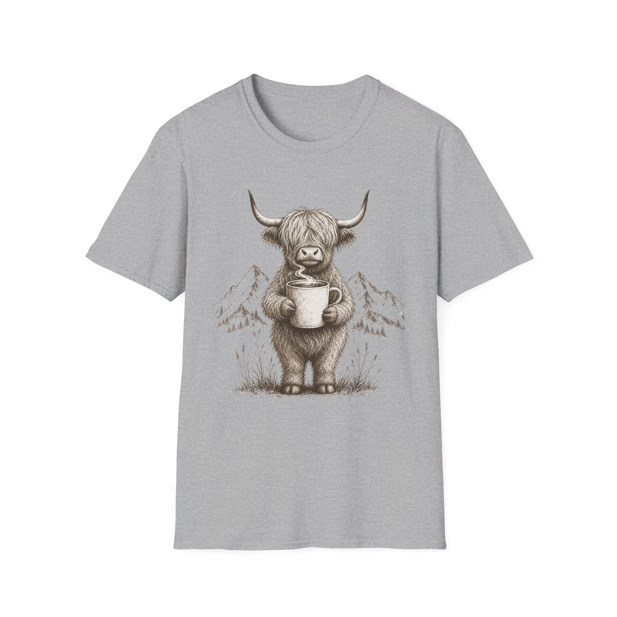 Highland Cow Coffee T-Shirt
