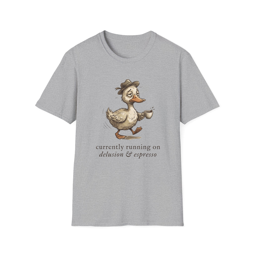 Duck Drinking Coffee T-Shirt