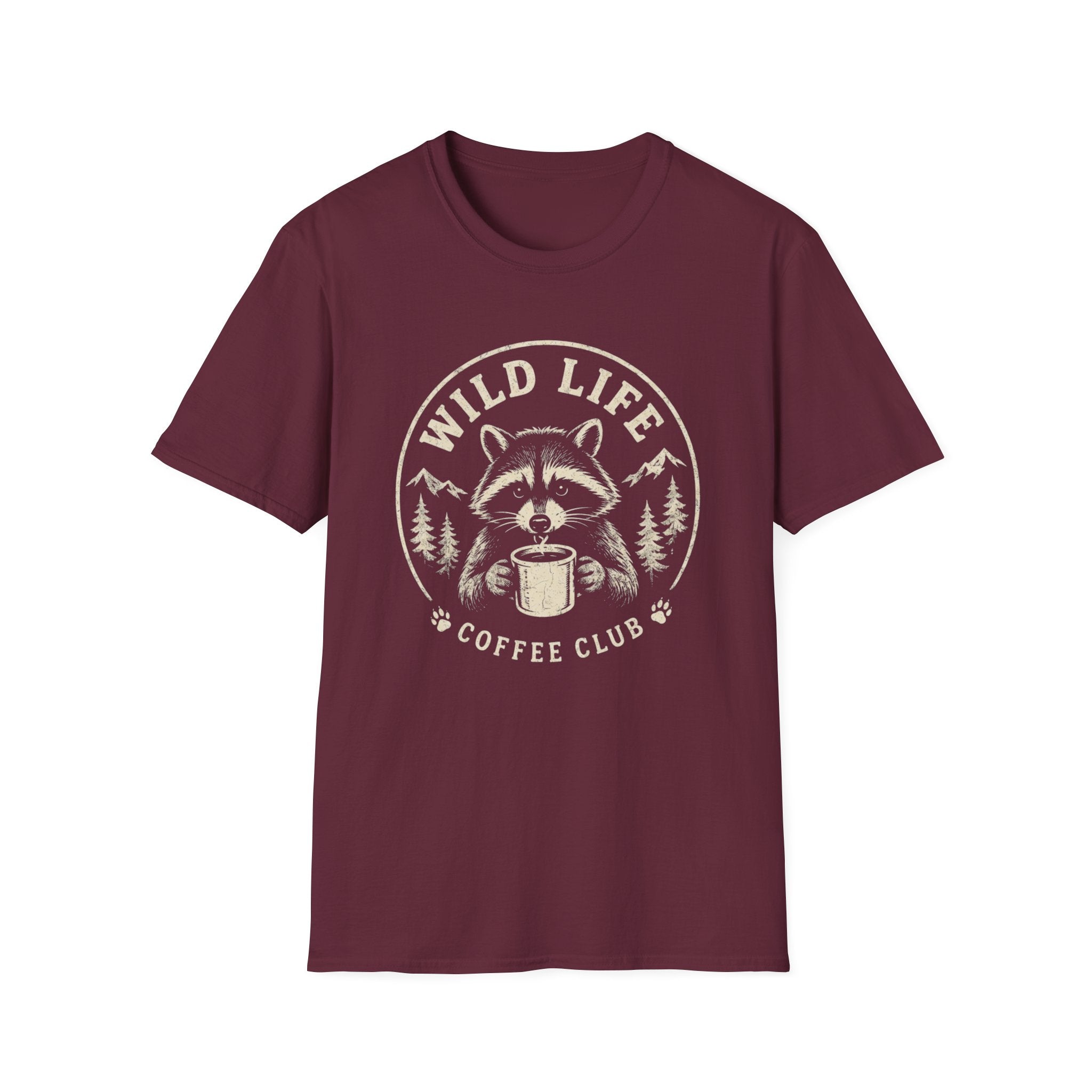 Wild Life Coffee Raccoon T-Shirt