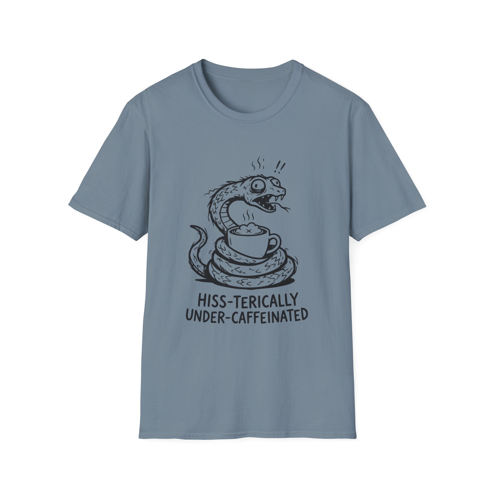 “Hiss-terically Under-Caffeinated” Snake T-shirt