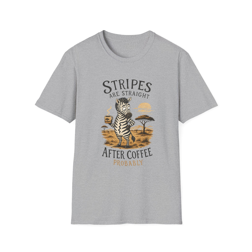 Zebra ‘Stripes Are Straight' T‑Shirt