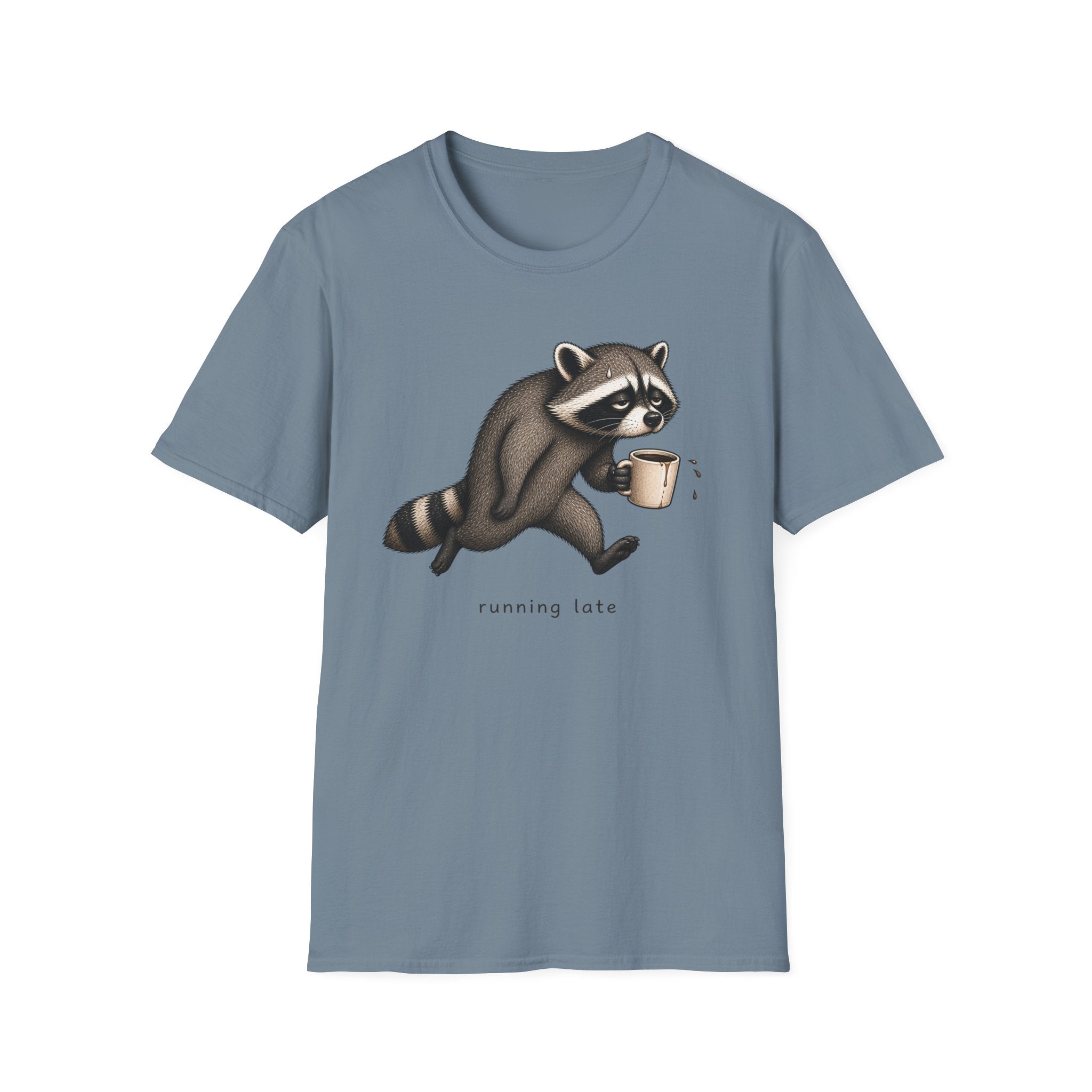 Running Late Raccoon T-Shirt