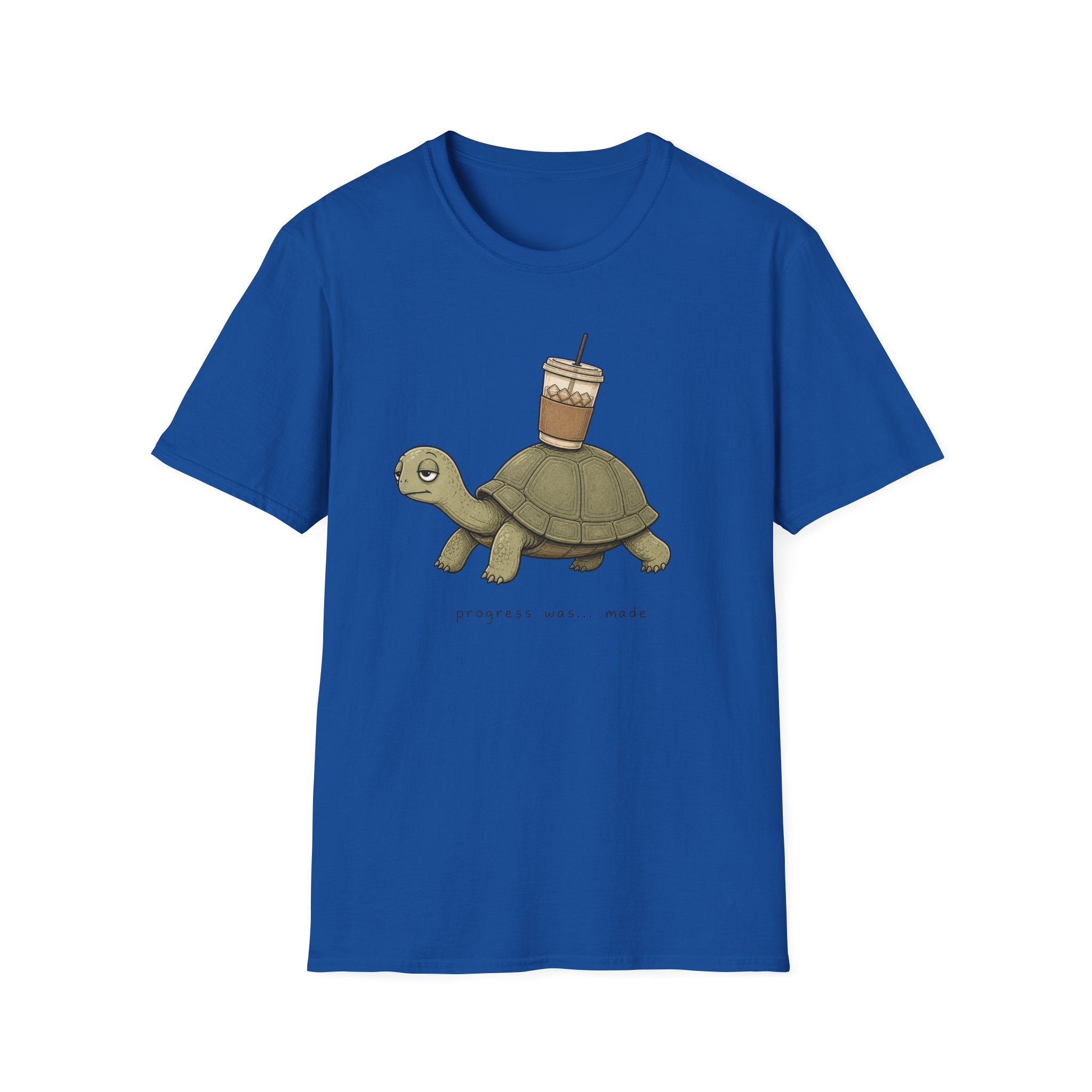 Turtle Carrying Iced Coffee T-Shirt