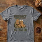 Capybara graphic for Urgency Not Detected Capybara on Graphite-Heather T-shirt