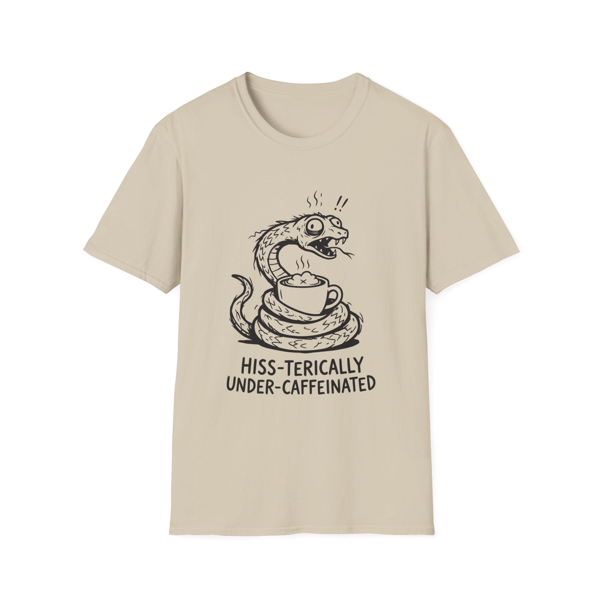 “Hiss-terically Under-Caffeinated” Snake T-shirt