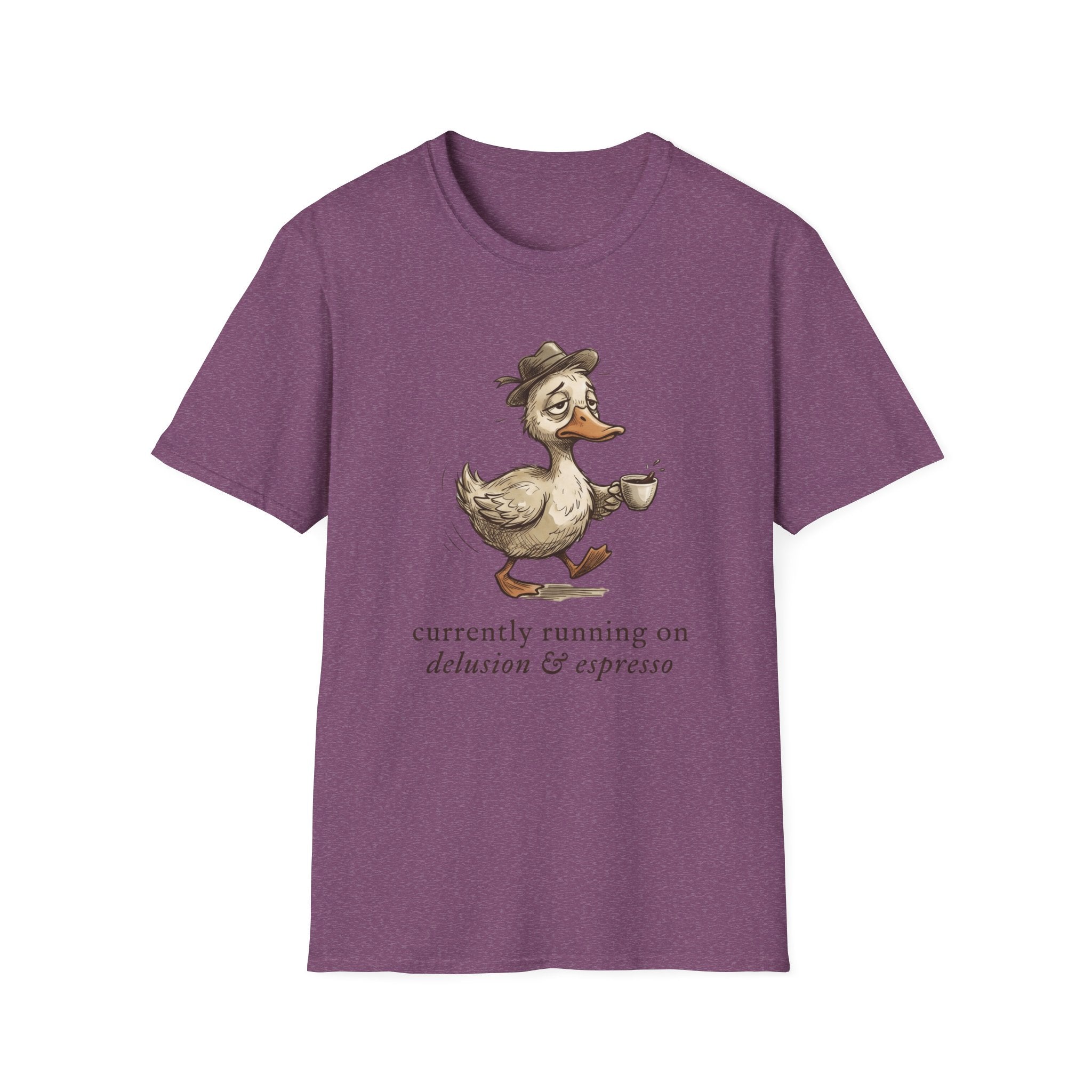 Duck Drinking Coffee T-Shirt