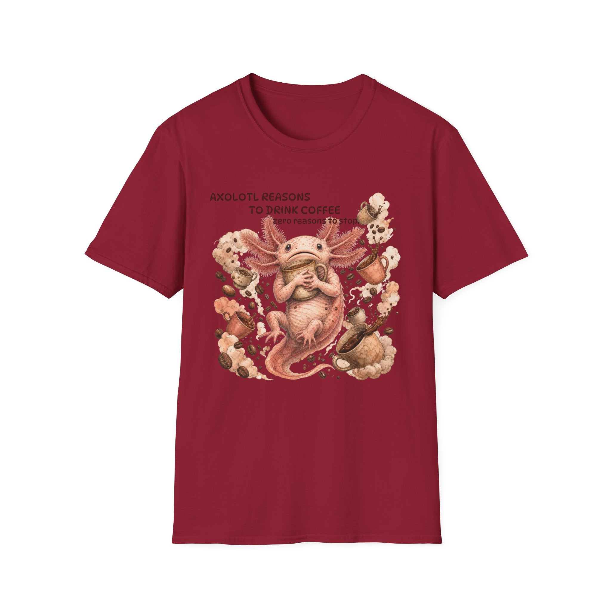 Axolotl Reasons Coffee T‑Shirt