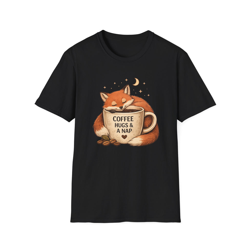 Coffee, Hugs & Nap Fox T-Shirt