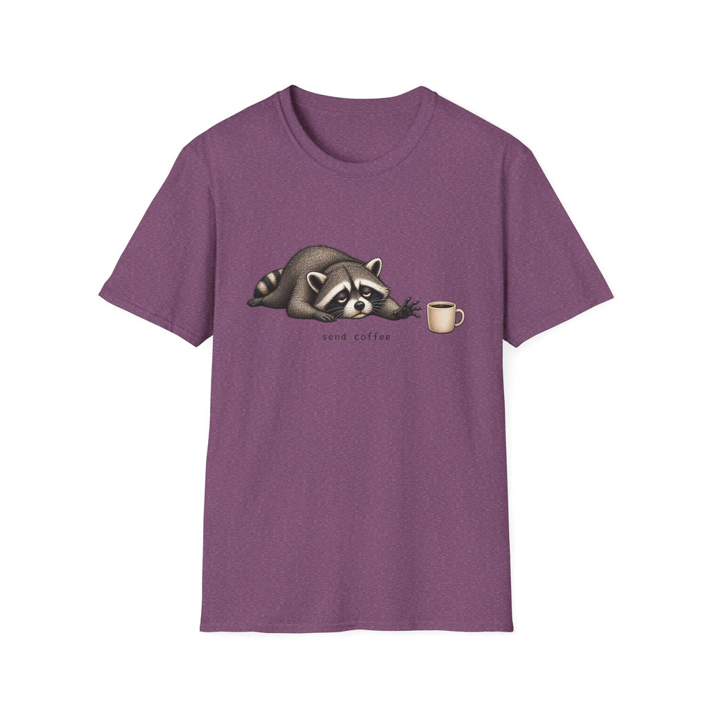 Raccoon 'Send Coffee' T-Shirt