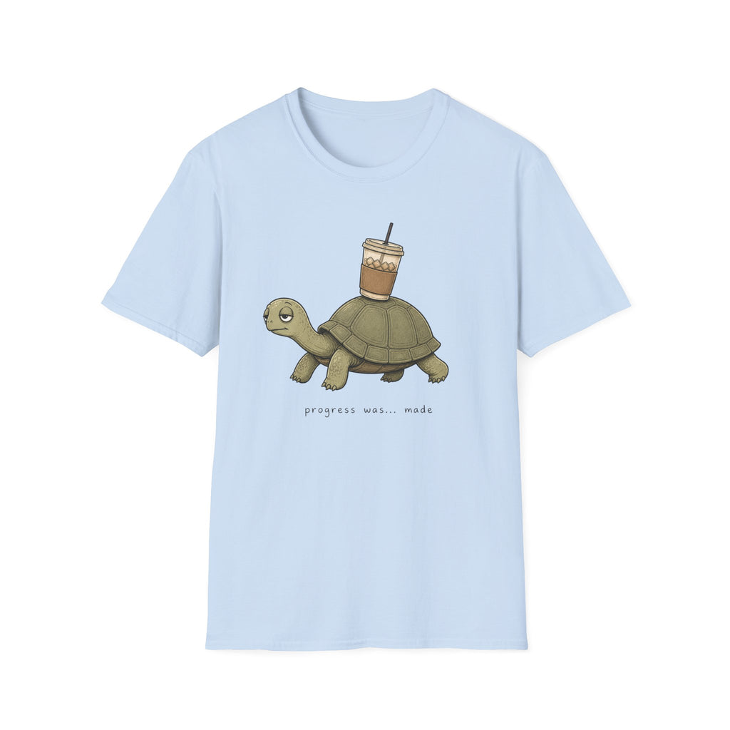 Turtle Carrying Iced Coffee T-Shirt