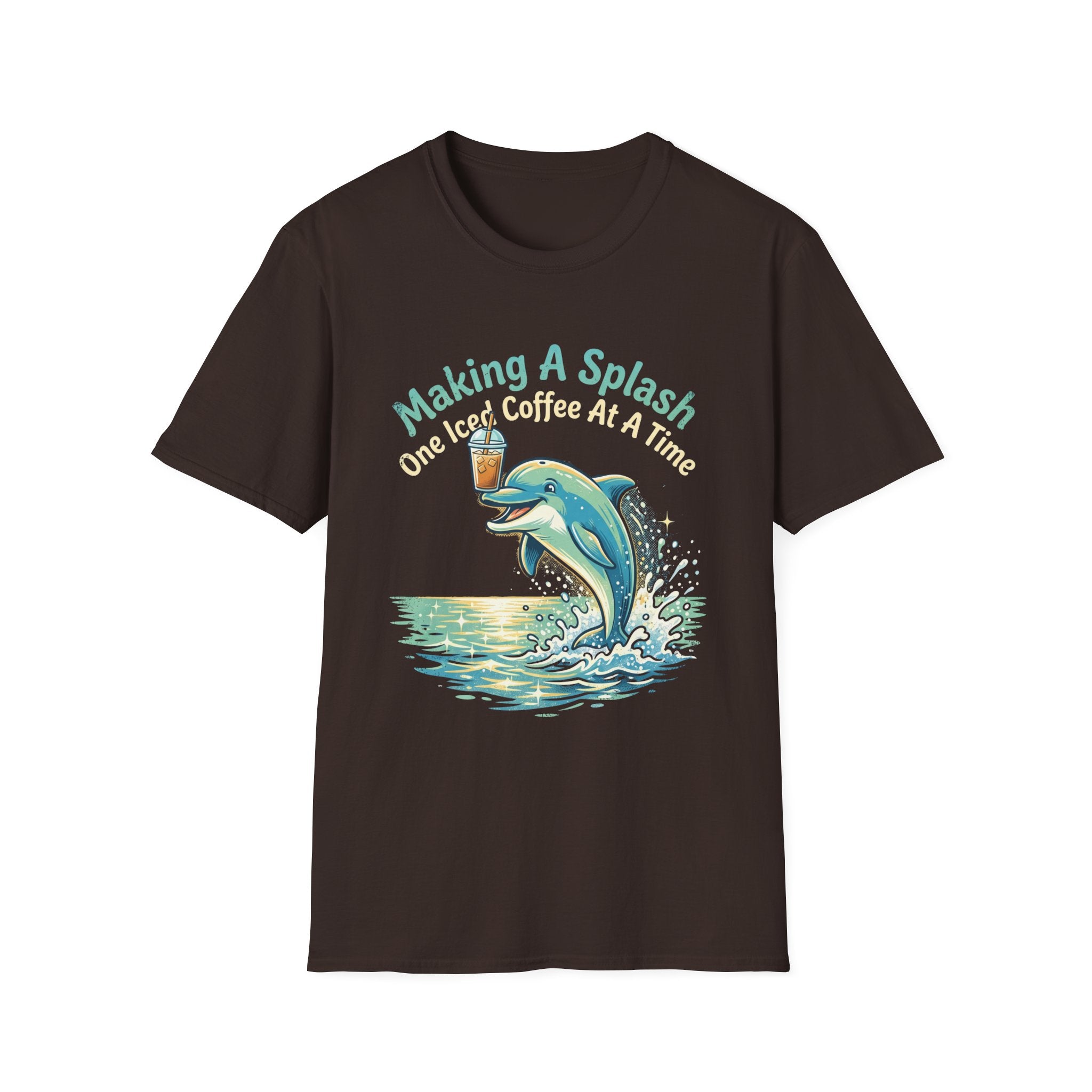 Splash Iced Coffee Dolphin T-Shirt