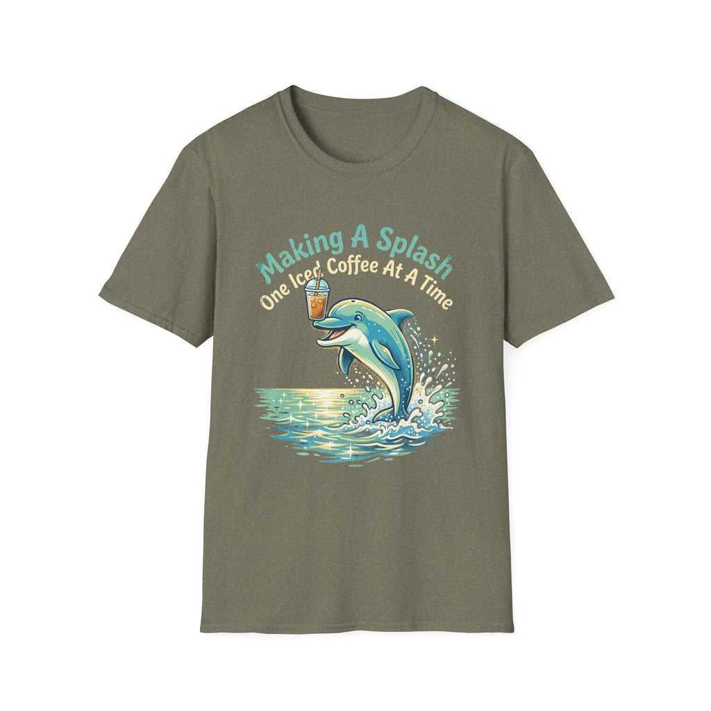 Splash Iced Coffee Dolphin T-Shirt
