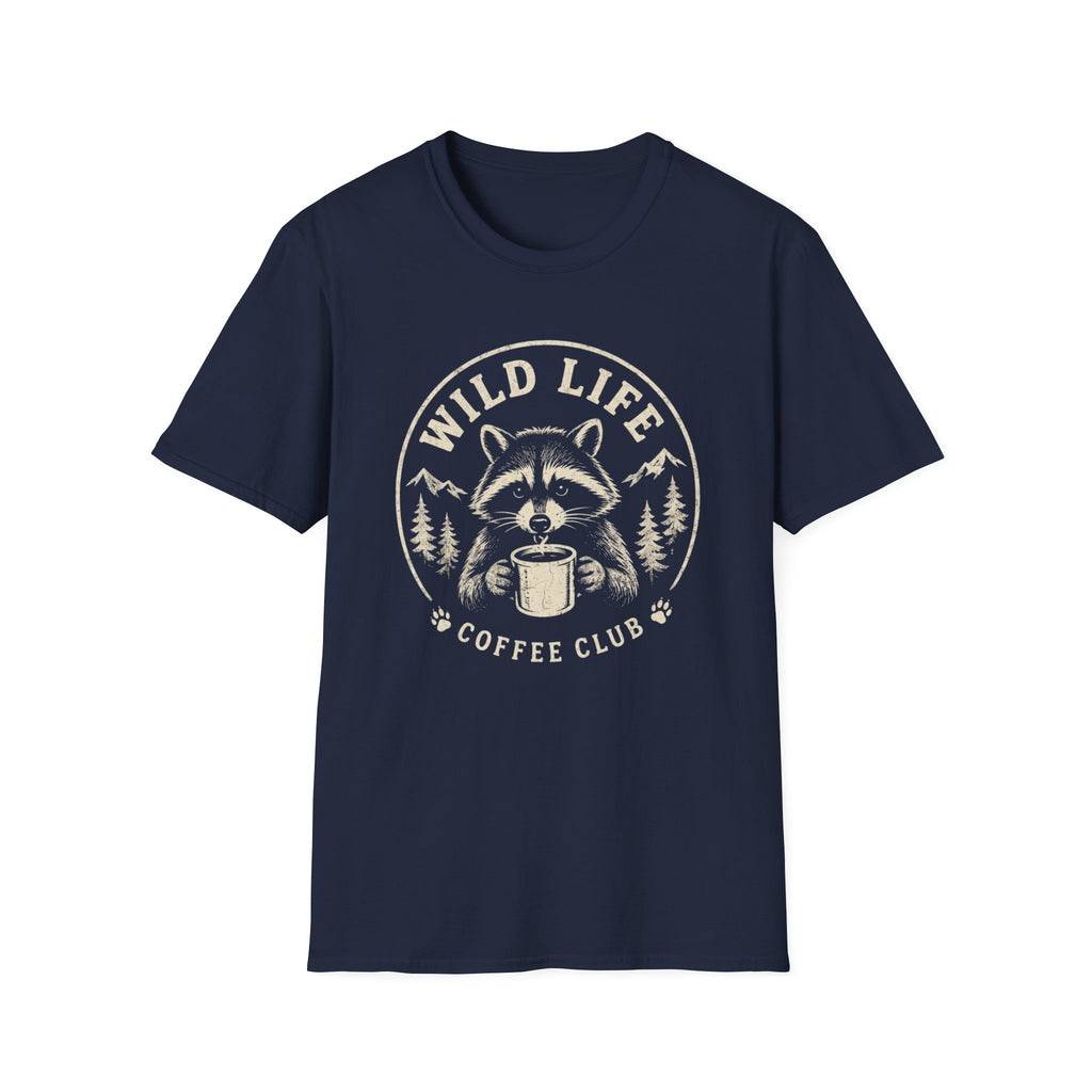 Wild Life Coffee Raccoon T-Shirt
