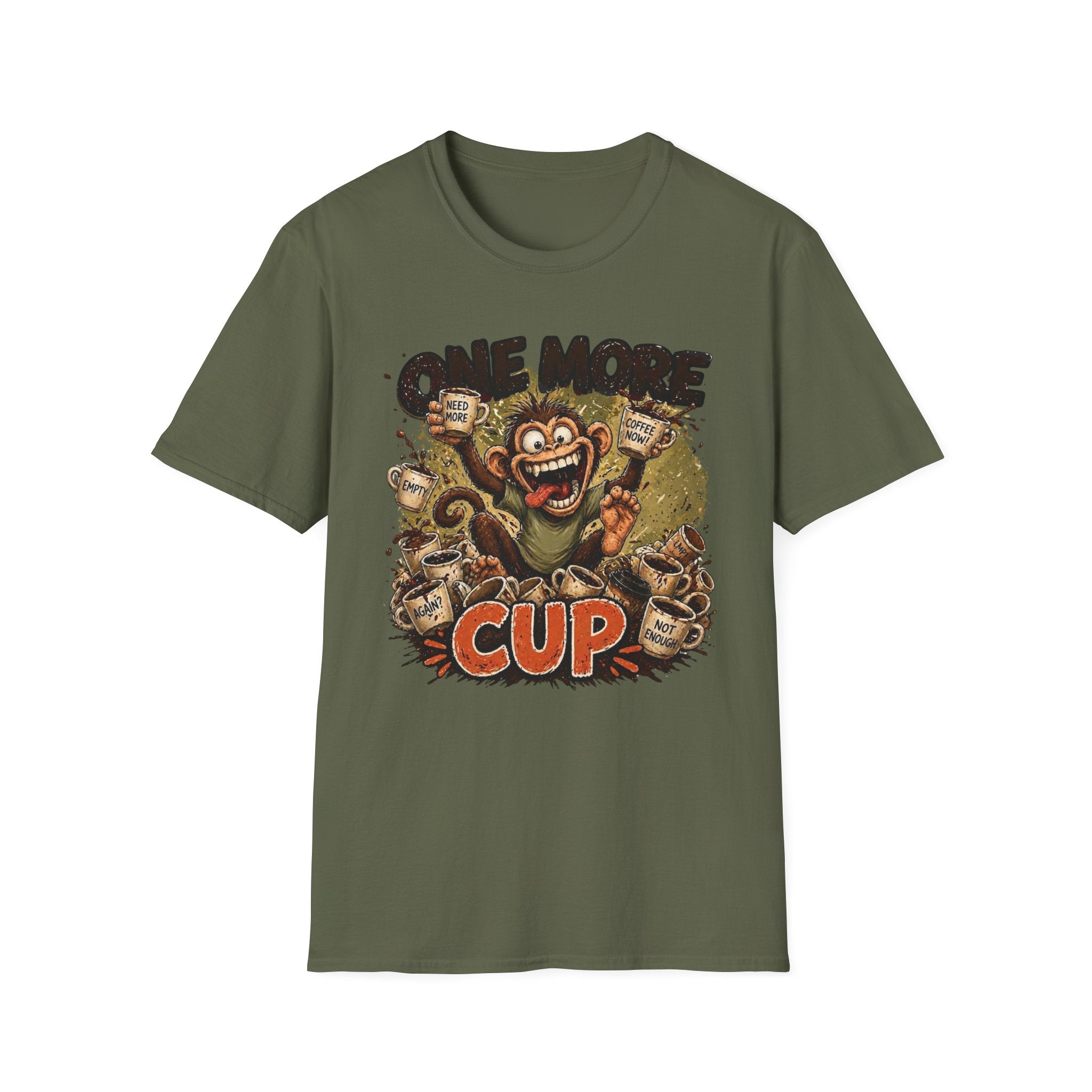One More Cup Monkey T-Shirt