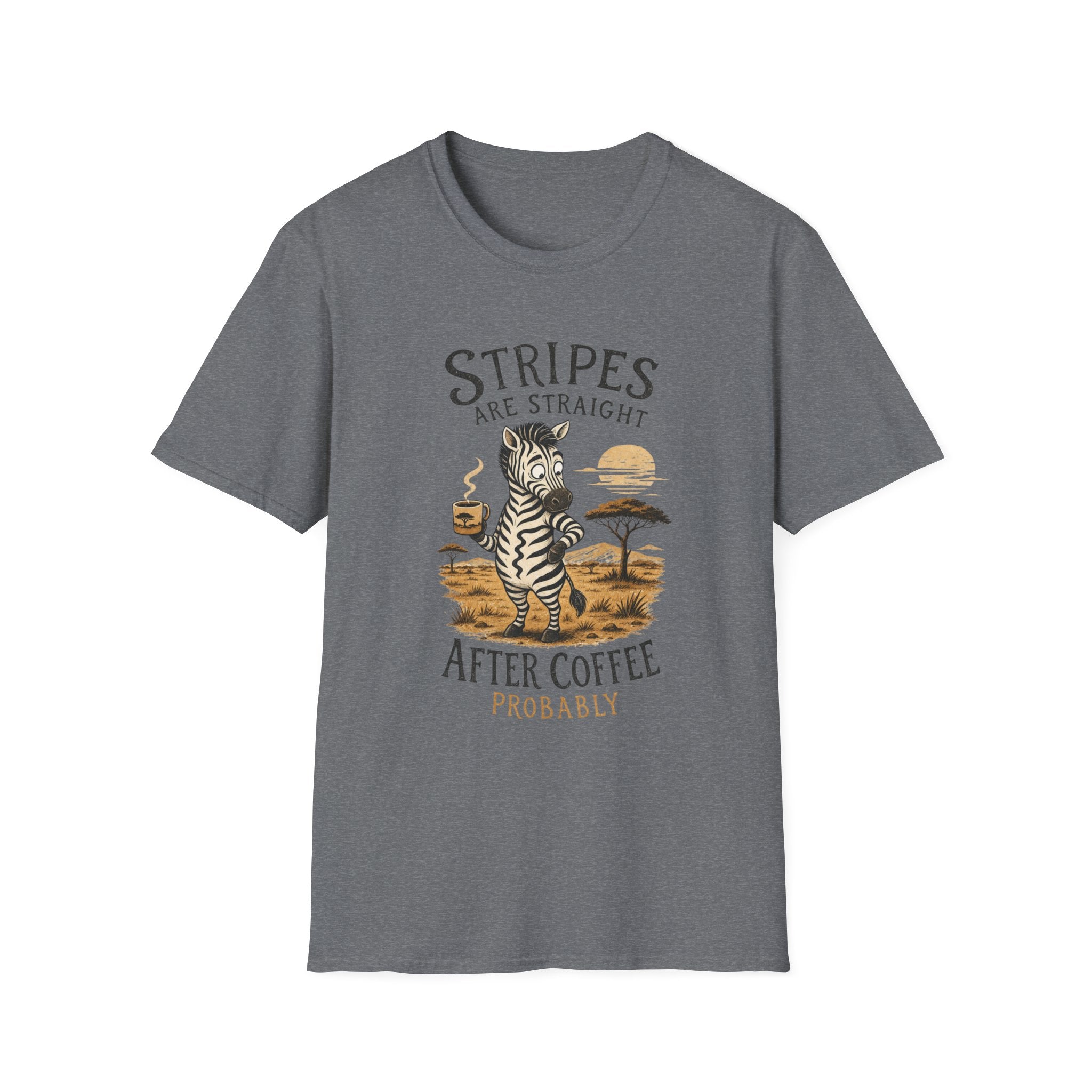 Zebra ‘Stripes Are Straight' T‑Shirt