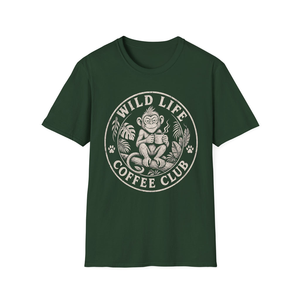 Wild Life Coffee Monkey T-Shirt