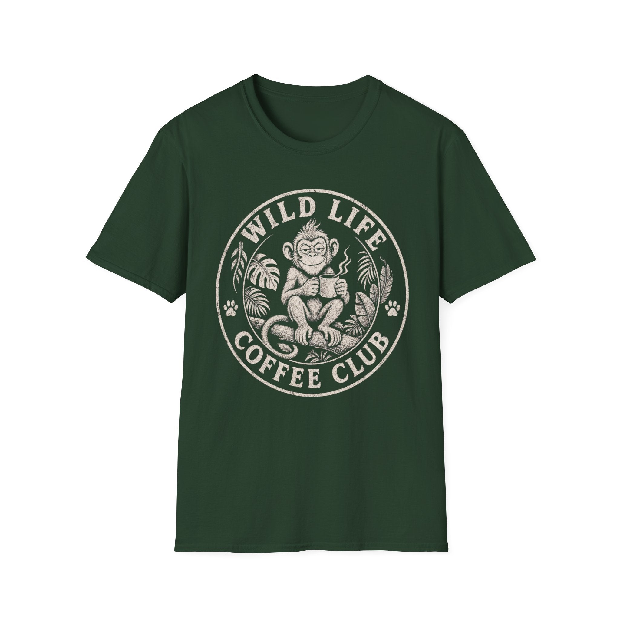Wild Life Coffee Monkey T-Shirt