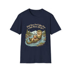 Otter Holding Iced Coffee T-Shirt