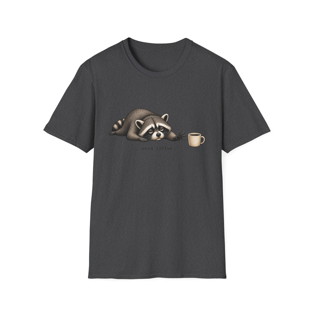 Raccoon 'Send Coffee' T-Shirt
