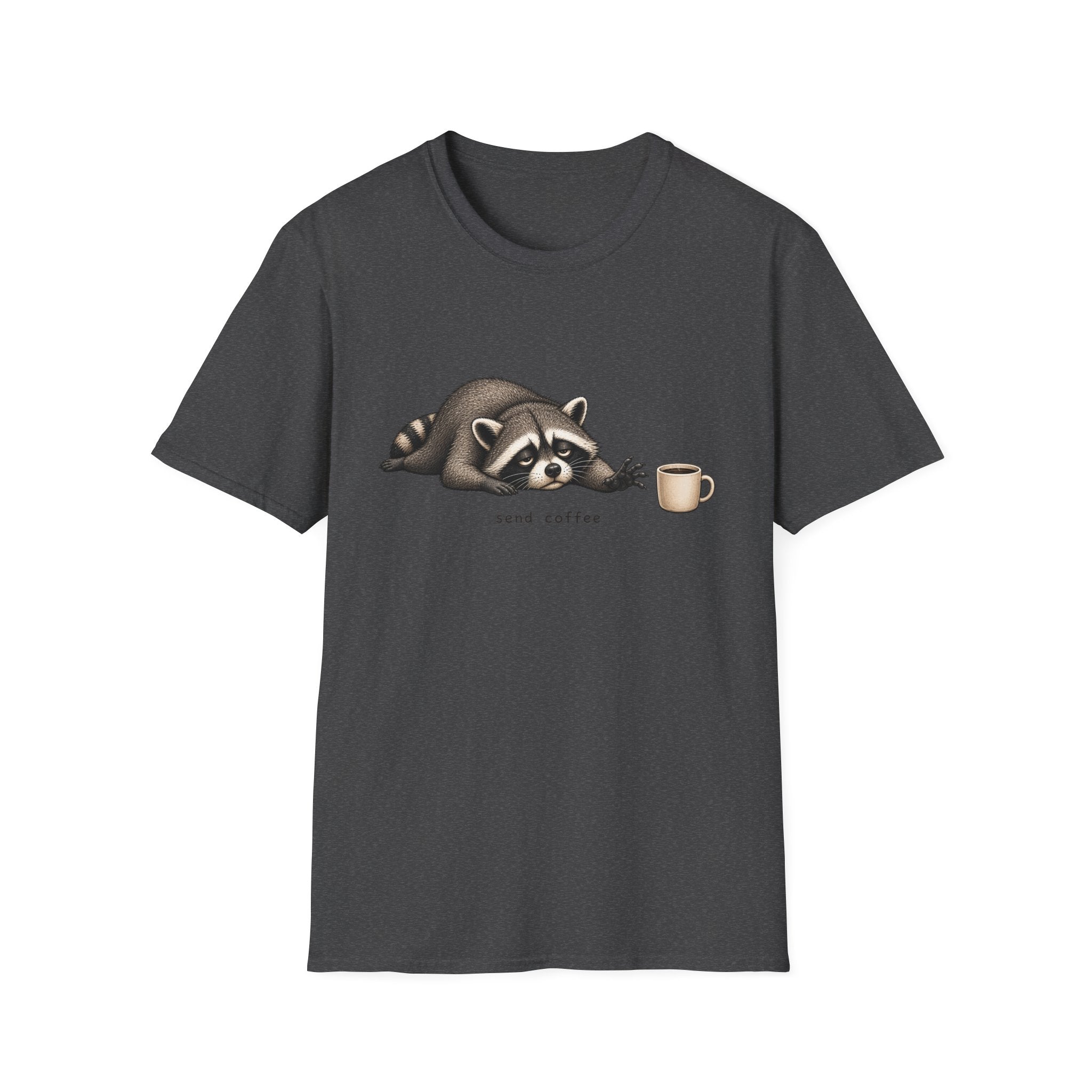Raccoon 'Send Coffee' T-Shirt