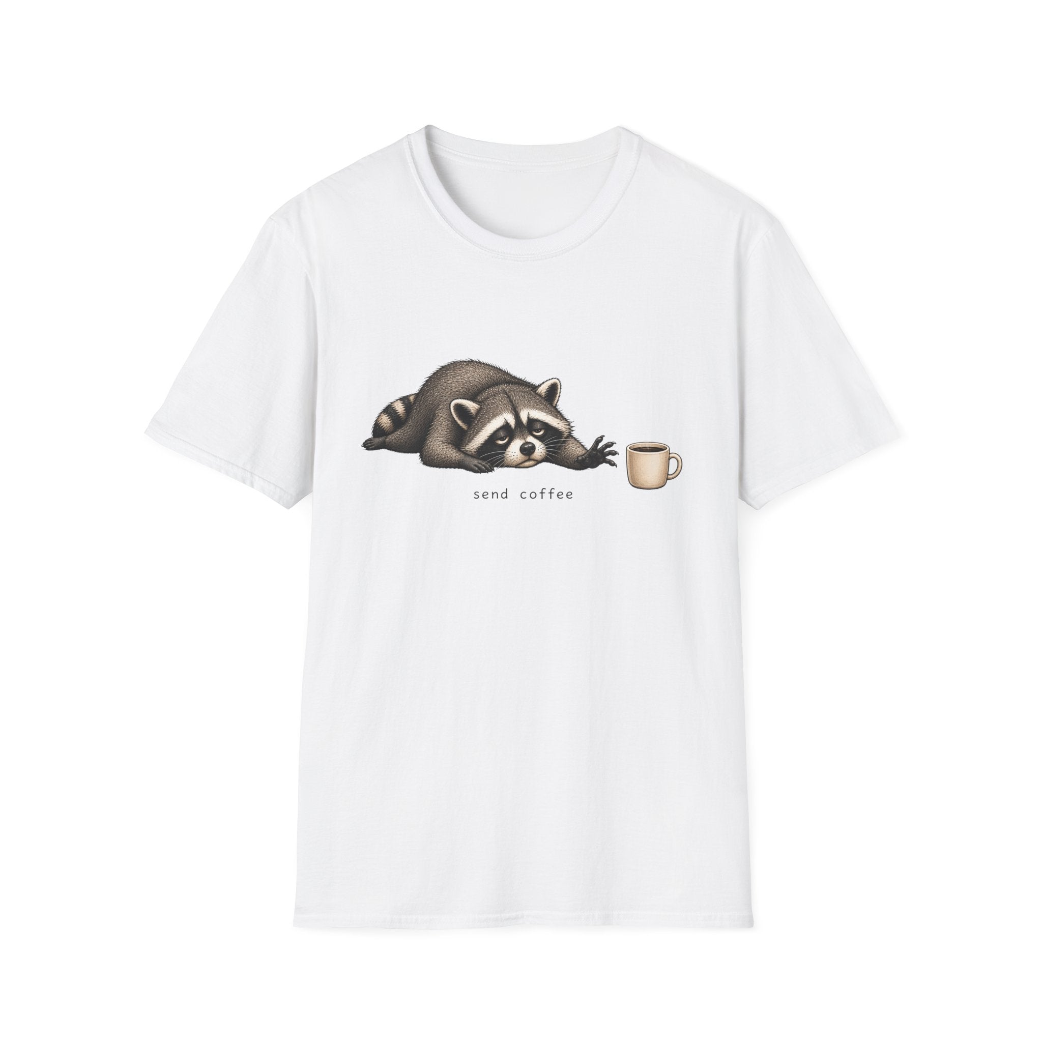 Raccoon 'Send Coffee' T-Shirt