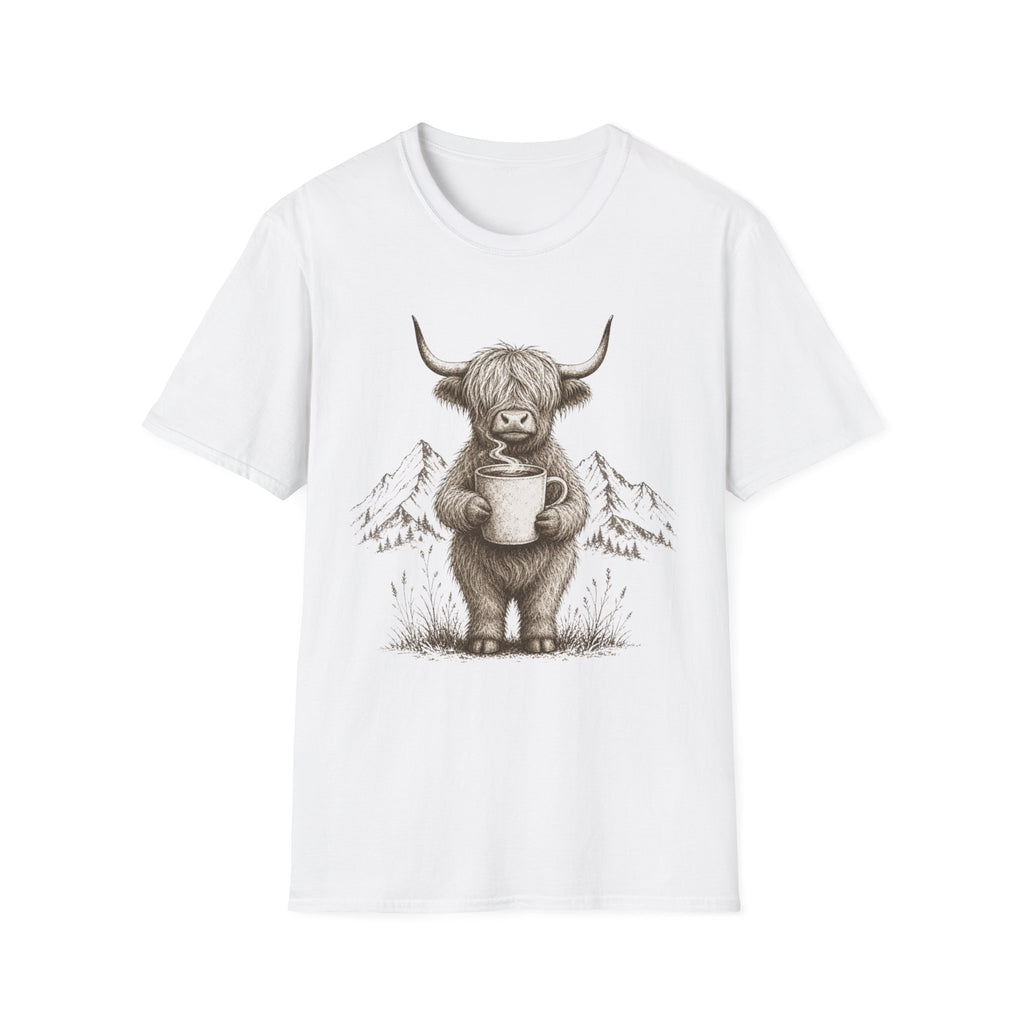 Highland Cow Coffee T-Shirt