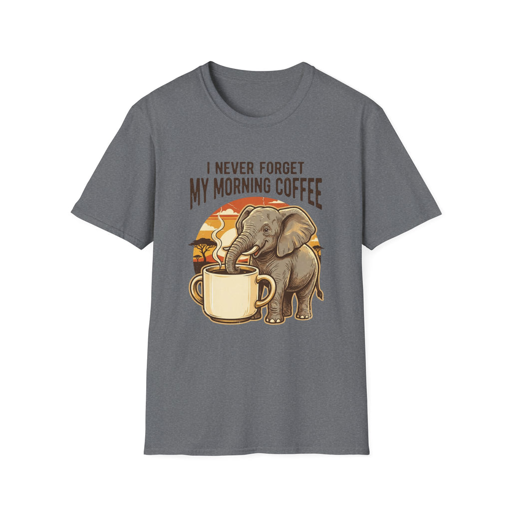 Elephant Morning Coffee T-Shirt