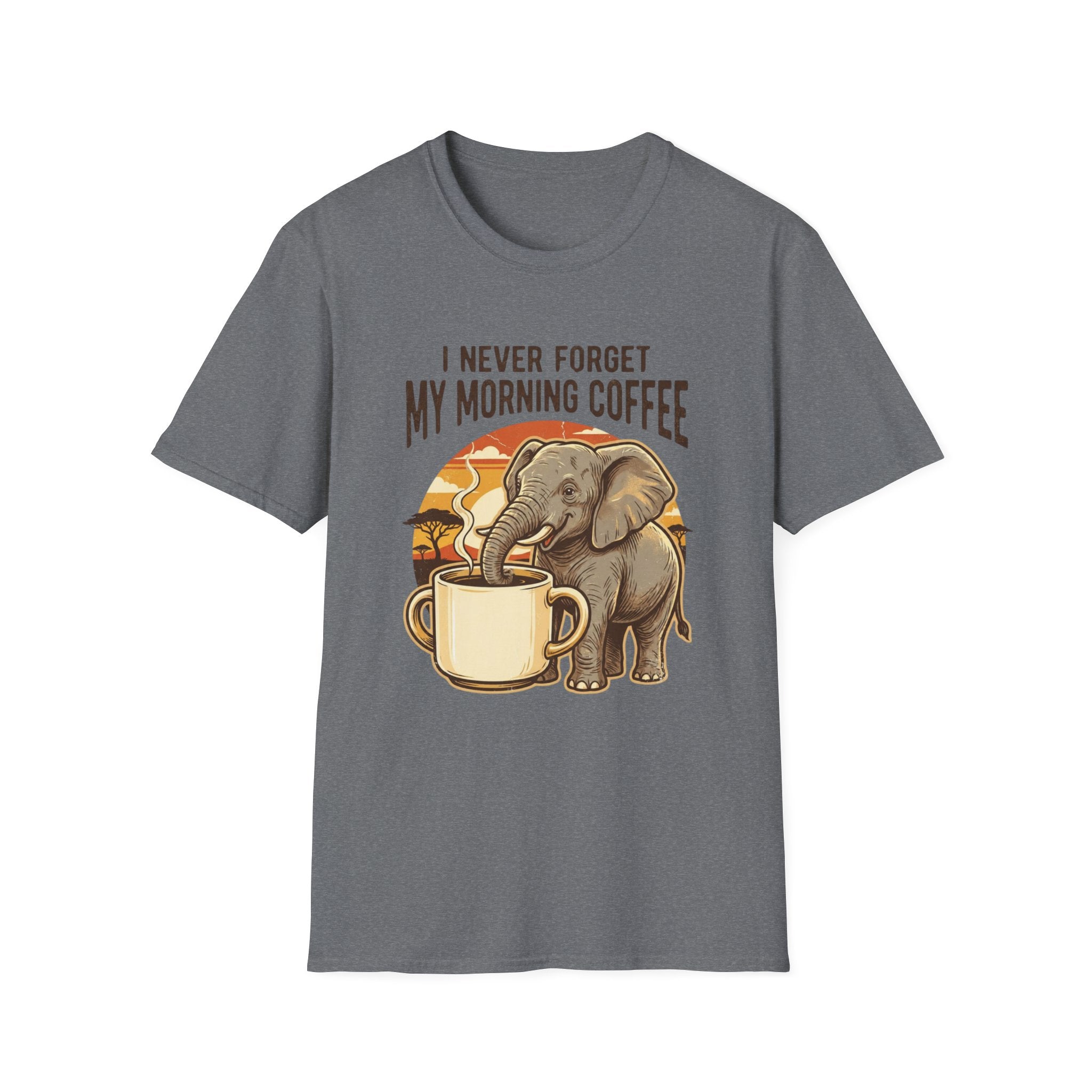 Elephant Morning Coffee T-Shirt