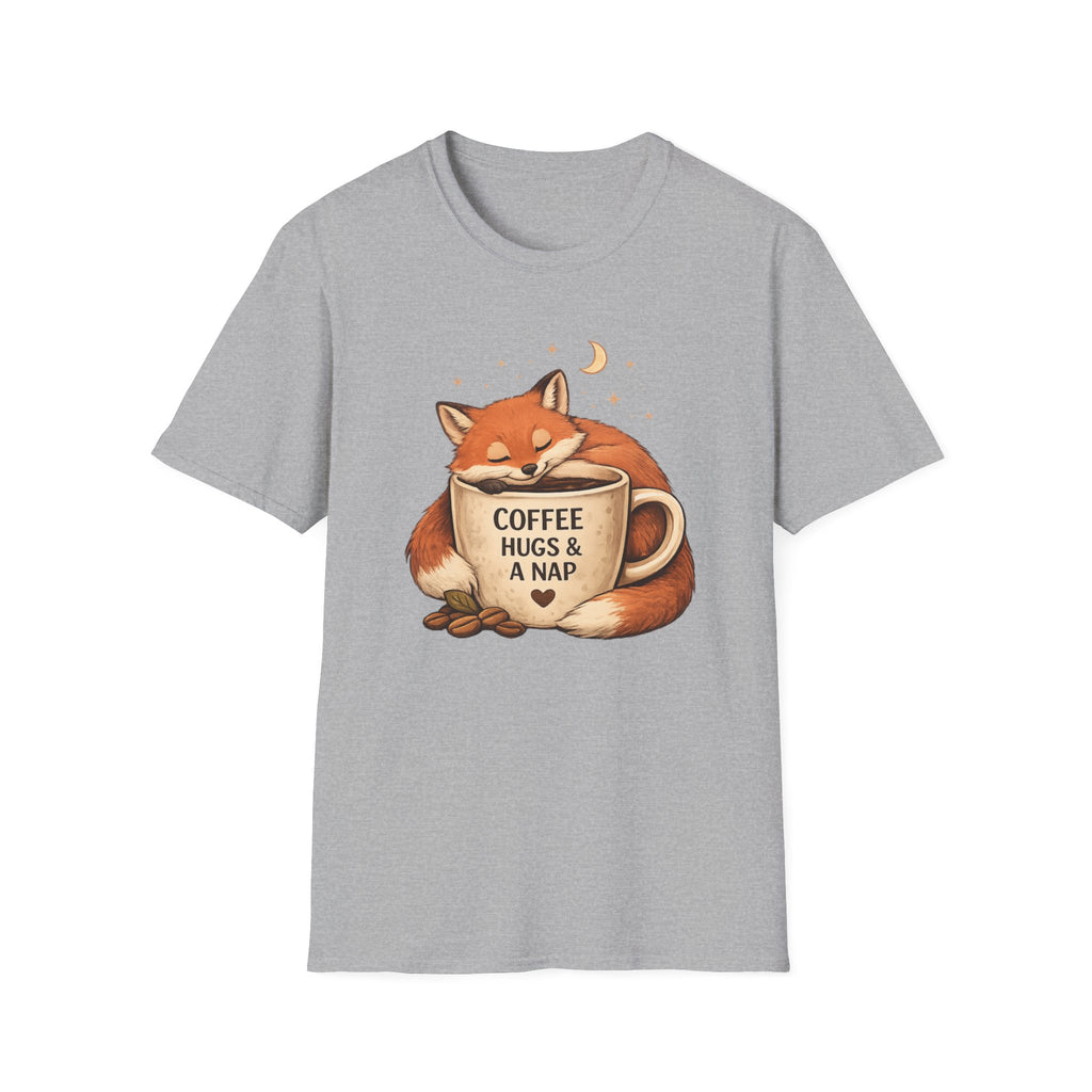 Coffee, Hugs & Nap Fox T-Shirt