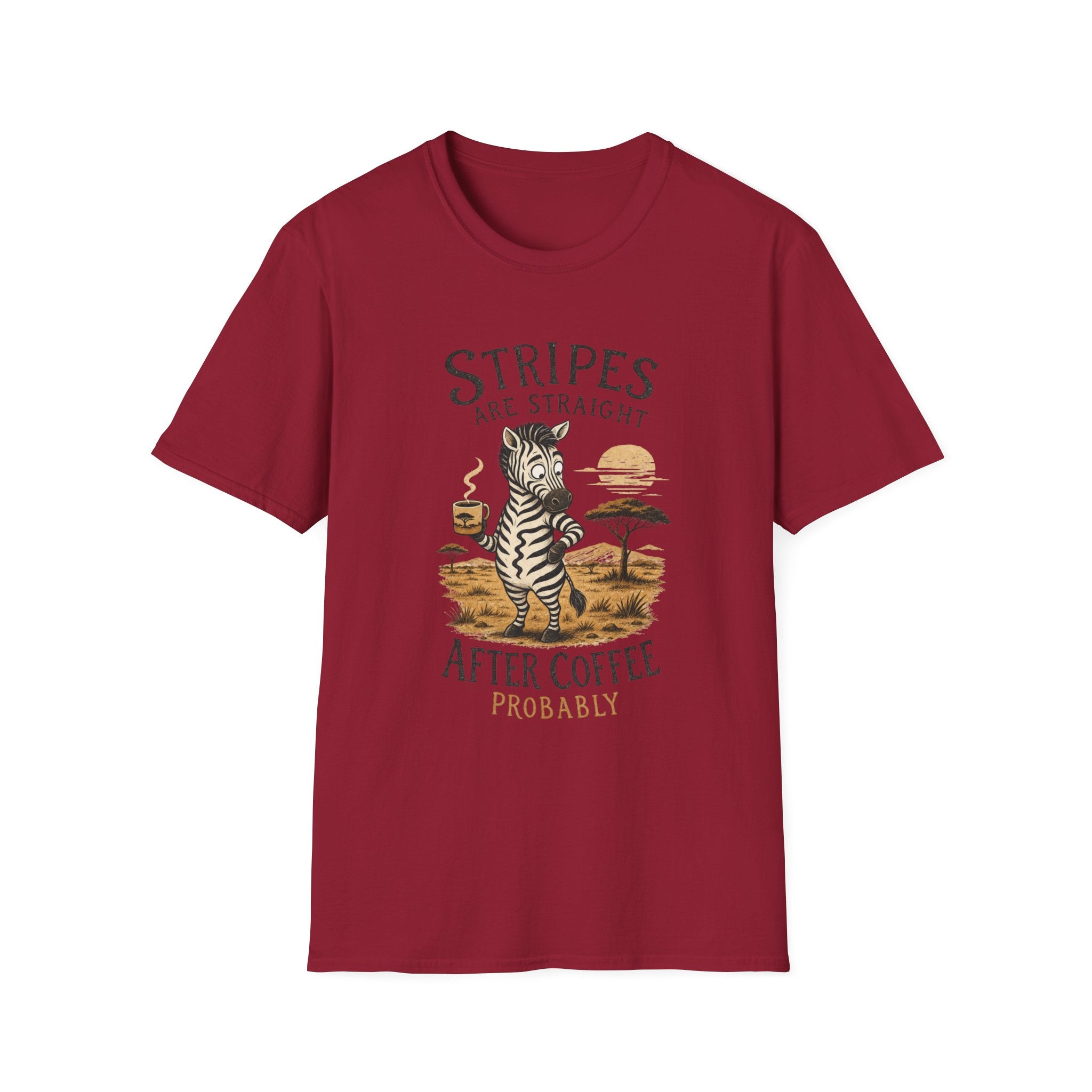 Zebra ‘Stripes Are Straight' T‑Shirt