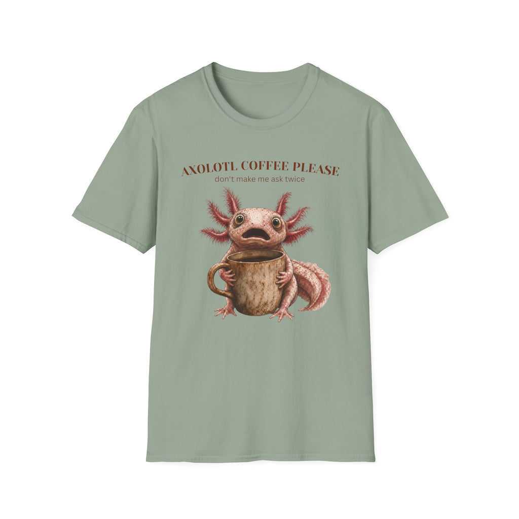 Axolotl Coffee Please T-Shirt
