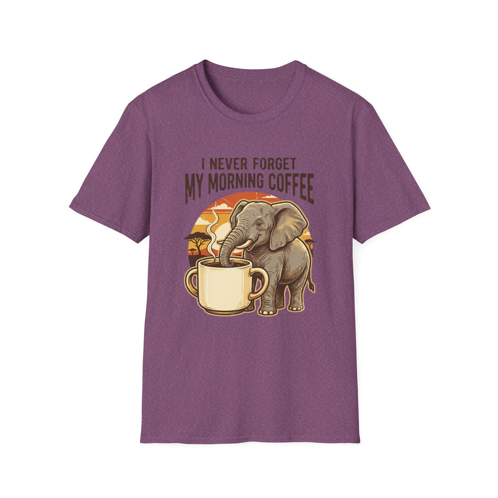Elephant Morning Coffee T-Shirt
