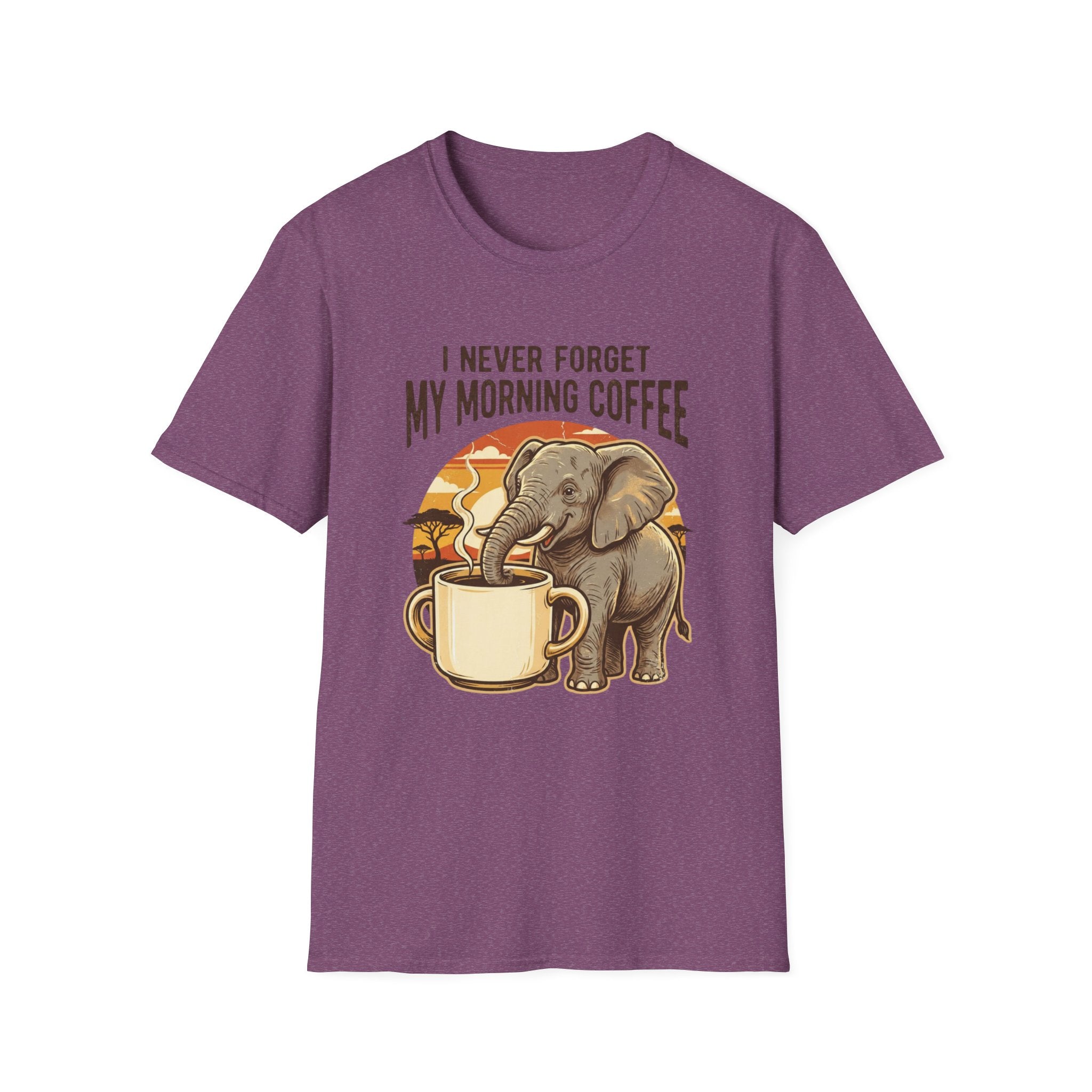 Elephant Morning Coffee T-Shirt