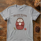Hedgehog graphic for Sweater Weather Hedgehog on Sport-Grey T-shirt