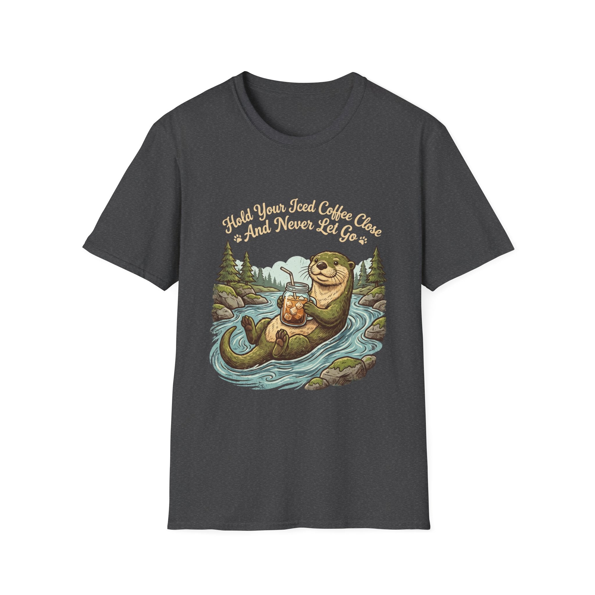 Otter Holding Iced Coffee T-Shirt