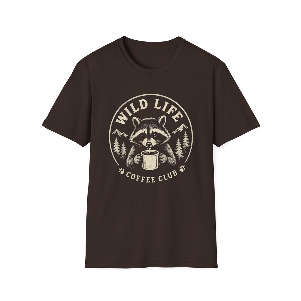Wild Life Coffee Raccoon T-Shirt
