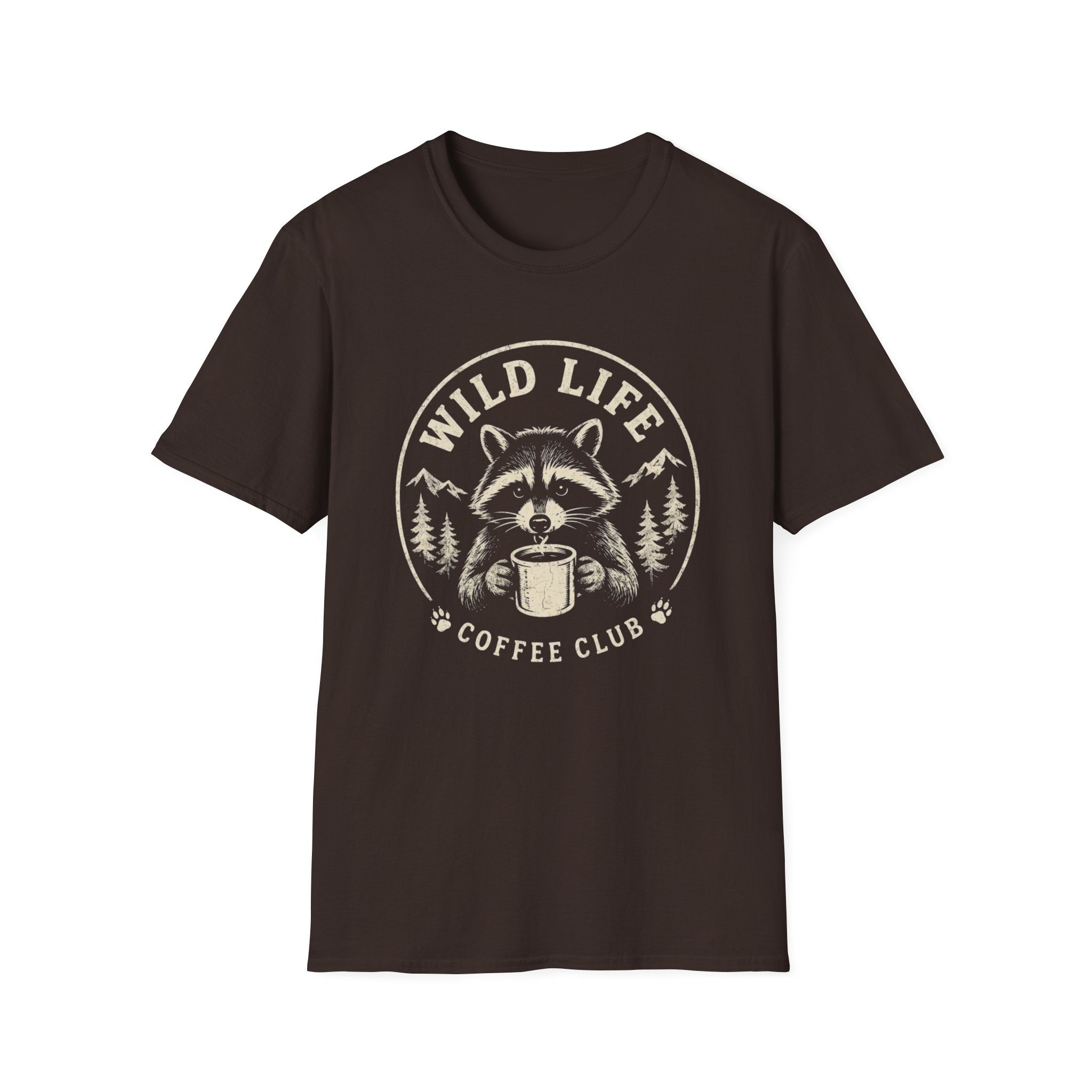 Wild Life Coffee Raccoon T-Shirt