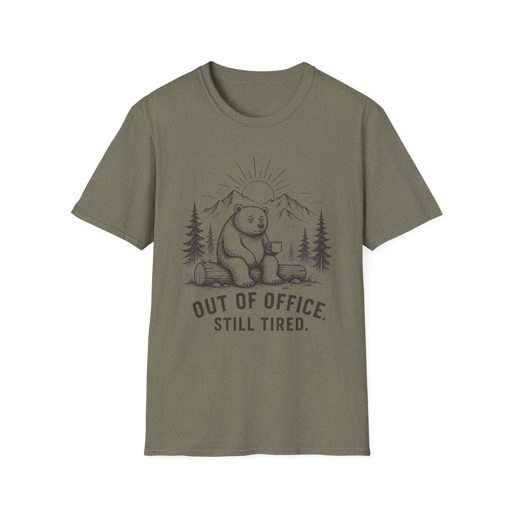 Out of Office, Tired Bear-T-Shirt