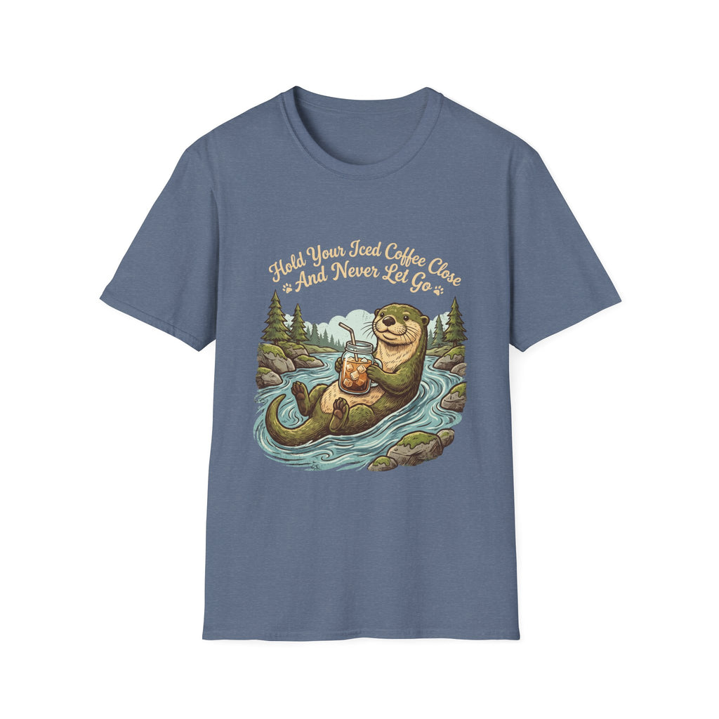 Otter Holding Iced Coffee T-Shirt