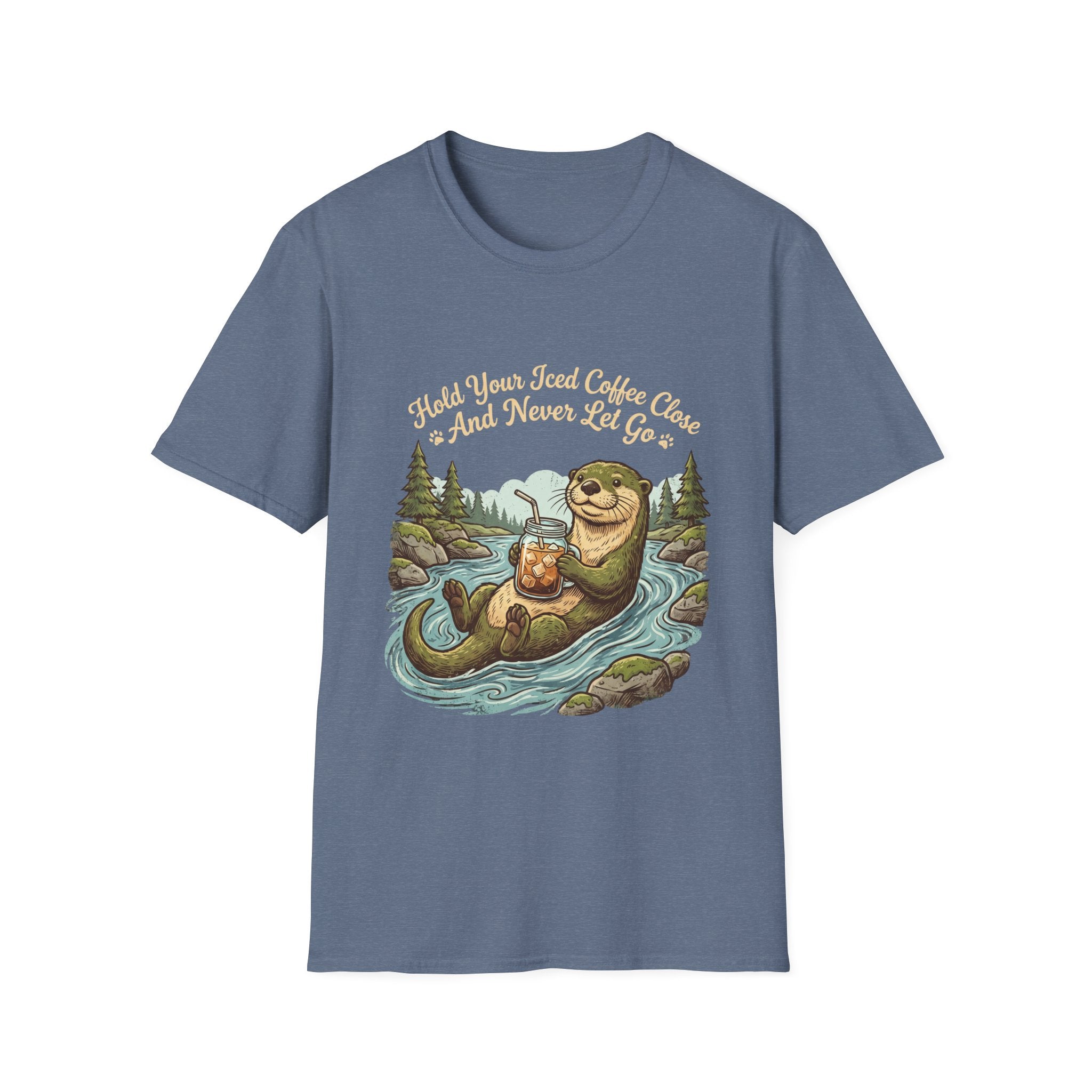 Otter Holding Iced Coffee T-Shirt