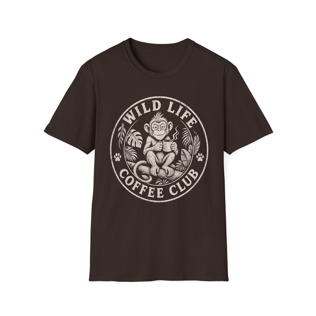 Wild Life Coffee Monkey T-Shirt