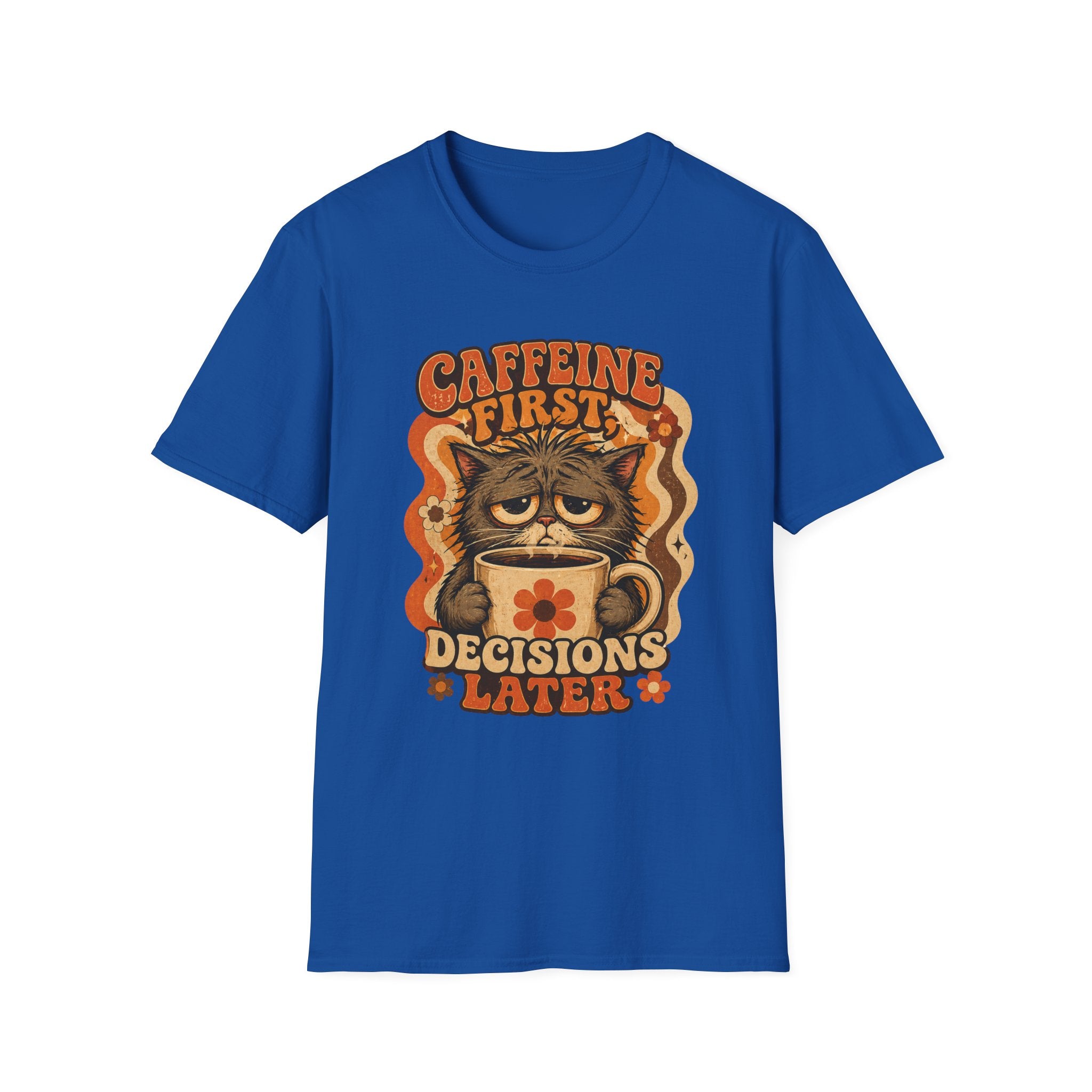 Caffeine First Cat T-Shirt