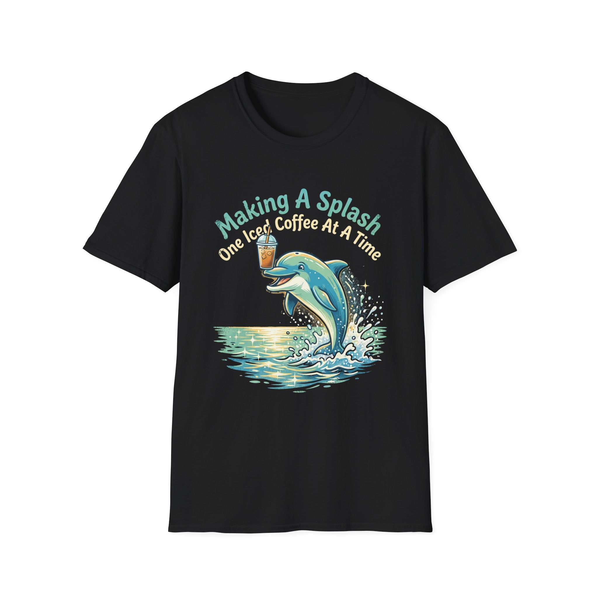 Splash Iced Coffee Dolphin T-Shirt