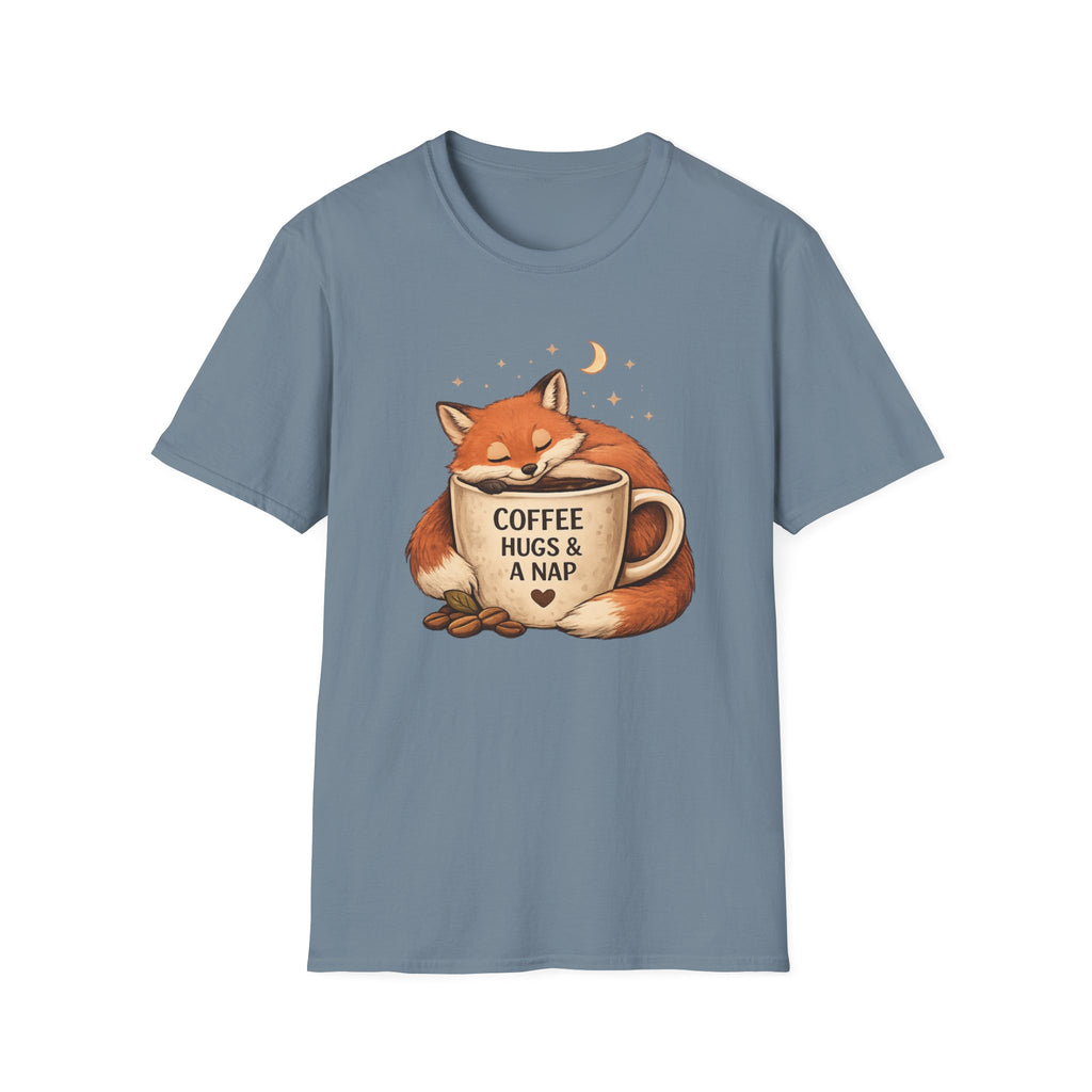 Coffee, Hugs & Nap Fox T-Shirt
