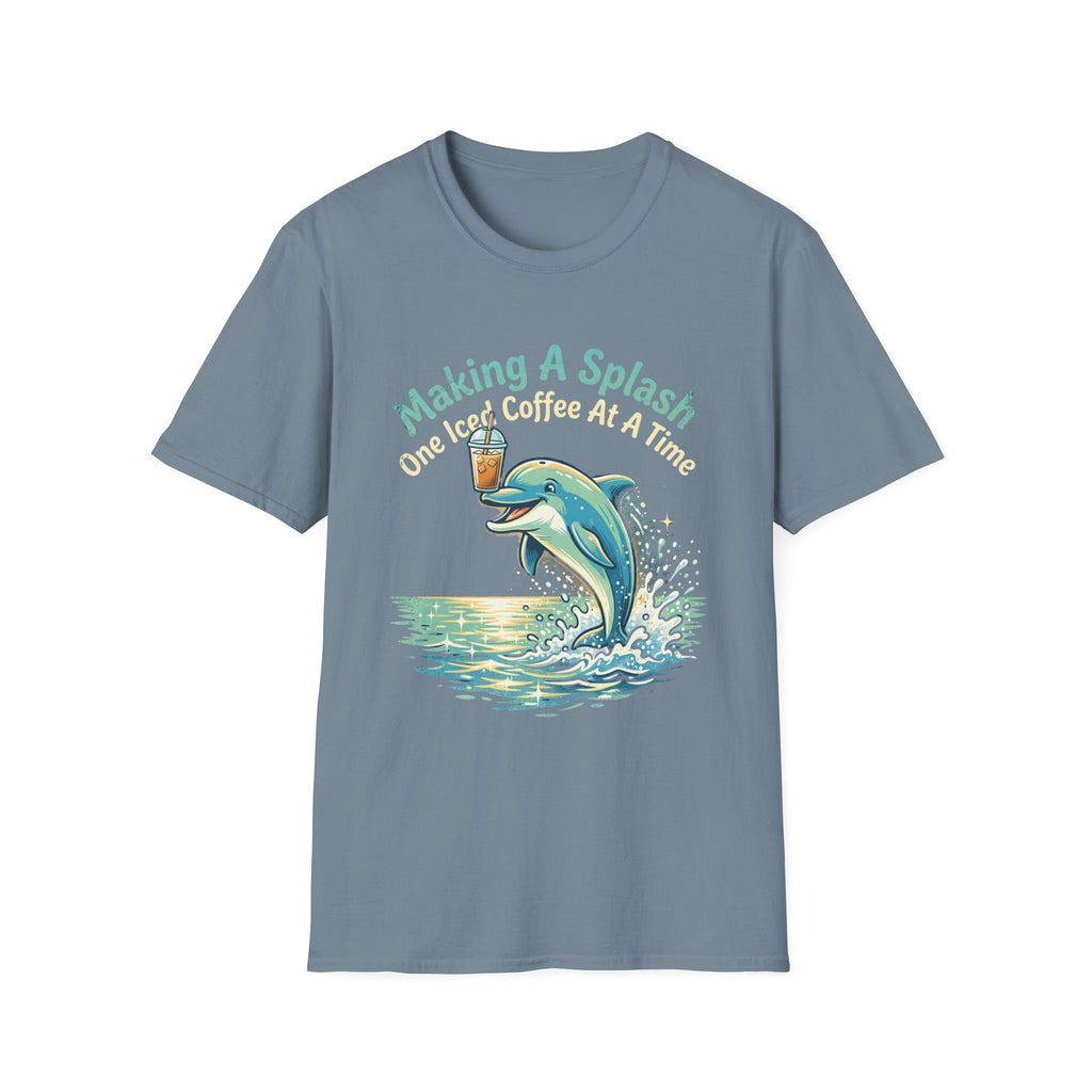 Splash Iced Coffee Dolphin T-Shirt