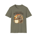 Elephant Morning Coffee T-Shirt
